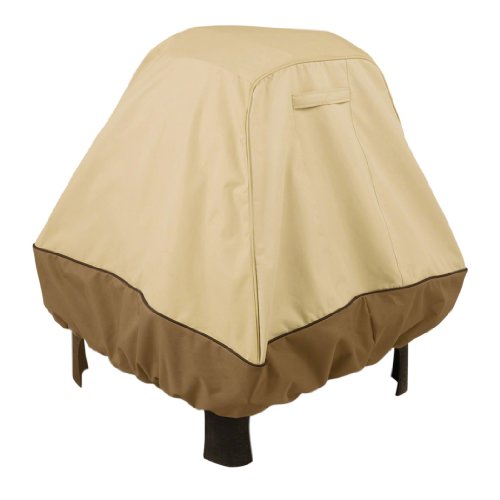 Classic Accessories Veranda Water-Resistant 35.5 Inch Stand-Up Fire Pit Cover, Outdoor Firepit Cover