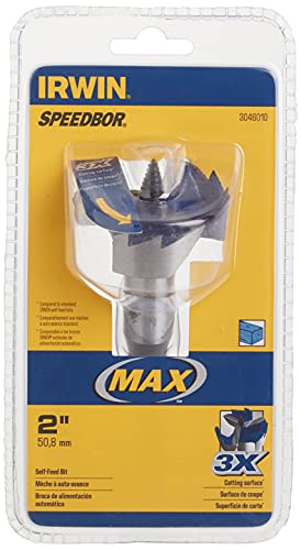 IRWIN Drill Bit, 3-Cutter, Self Feed, 2-Inch (3046010)