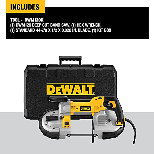 DEWALT Portable Band Saw, Deep Cut, 10 Amp, 5-Inch (DWM120K)