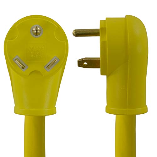 Conntek 14355 RV Pigtail Adapter RV 30 Amp Male Plug To 30 Amp Locking Female Connector, 1.5 - Feet