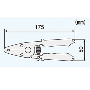 ENGINEER PA-14 Professional Precision Wire Strippers for thin wire (AWG34 - AWG22), sharp and perfectly round finishing edge, Spring loaded Comfortable Handles, Made in Japan