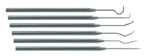 moody tools 55-0292 6 pc. stainless steel precision probe set, 25mil