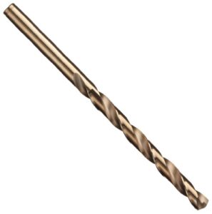 precision twist r18co cobalt steel jobber drill bit, bronze oxide finish, round shank, spiral flute, 135 degree point angle, 54 (pack of 12)