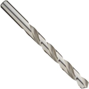 precision twist r10p high speed steel jobber drill bit, uncoated (bright) finish, round shank, spiral flute, 118 degree point angle, 9/16"
