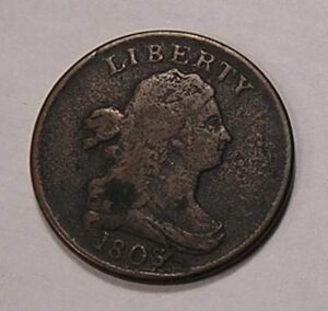 1803 draped bust half cent