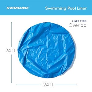 Swimline 24-Feet Round Blue Overlap Liner Standard Gauge