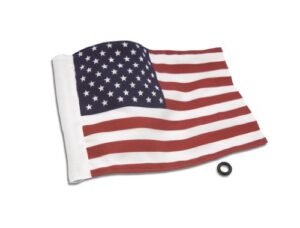show chrome accessories (4-240us) 6" x 9" american flag , red