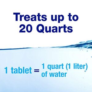 Potable Aqua Chlorine Dioxide Water Purification Tablets - 20 Count