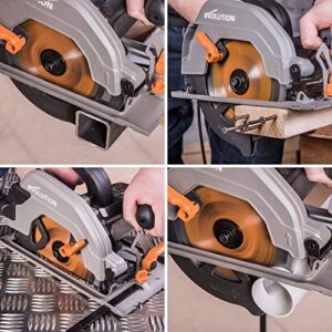 Evolution Power Tools RAGEBLADE 7-1/4-Inch Multipurpose Cutting Blade for Steel, Aluminum, Wood and Plastics