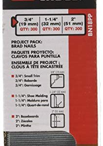 PORTER-CABLE Brad Nails, Project Pack, 18GA, 3/4 Inch - 300, 1-1/4-Inch - 300; 2-Inch - 300, 900-Pack (BN18PP)