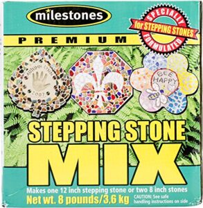 midwest products milestones premium stepping stone cement mix 8 pound box for stepping stone kits - 903-16102