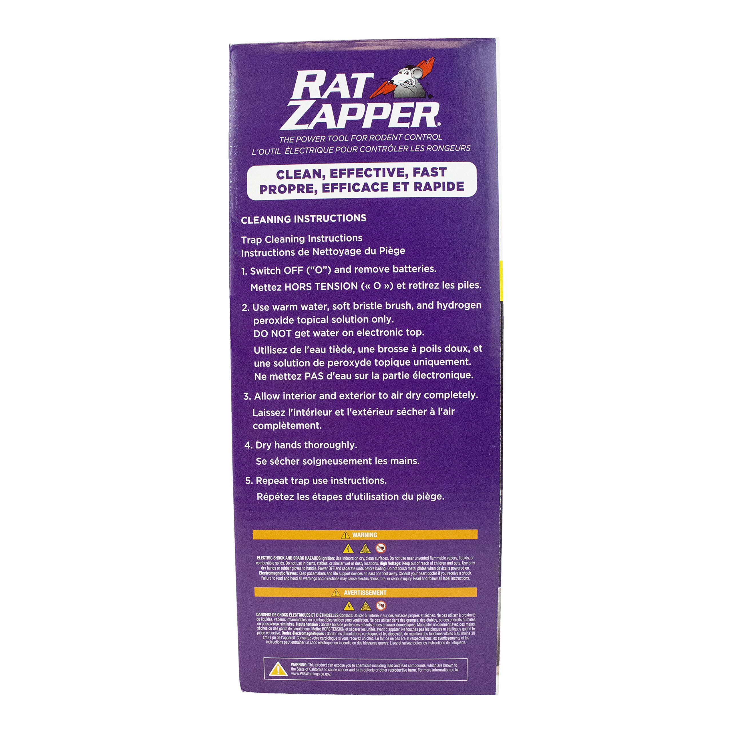 Rat Zapper Classic RZC001-4 Indoor Electronic Mouse and Rat Trap - 1 Electric Trap