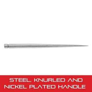 Starrett Steel Replacement Point 70A Scriber with Knurled and Nickel Plated Handle - 2-3/8" Point Length - PT02355A