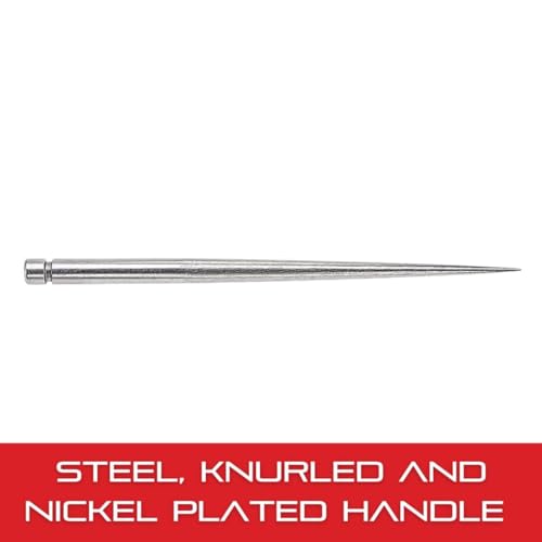 Starrett Steel Replacement Point 70A Scriber with Knurled and Nickel Plated Handle - 2-3/8" Point Length - PT02355A