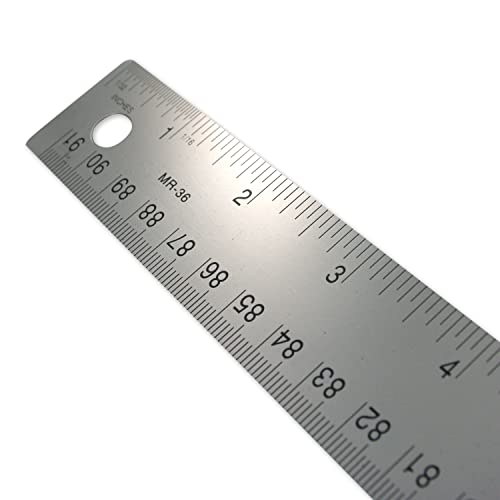 Westcott 10414 Stainless Steel Metal Ruler with Non-Slip Cork Base, 6 In