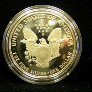 1986-S American Proof Eagle Silver Dollar W/Box & COA