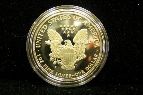 1986-S American Proof Eagle Silver Dollar W/Box & COA