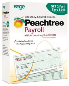 peachtree by sage payroll with accounting bundle 2010