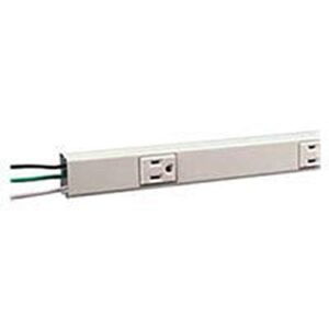 legrand v20gb612 prewired raceway, 6 outlets, 12 in. d
