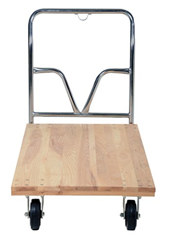 Vestil VHPT-2754 Hardwood Deck Platform Truck, 1600 lbs Capacity, 54" Length x 27" Width x 9-1/4" Height Deck