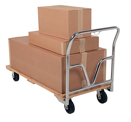 Vestil VHPT-2754 Hardwood Deck Platform Truck, 1600 lbs Capacity, 54" Length x 27" Width x 9-1/4" Height Deck