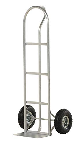 Vestil - SPHT-500S Steel Hand Truck with P Handle, Pneumatic Wheels, 500 lbs Load Capacity, 52" Height, 21" Width X 18" Depth