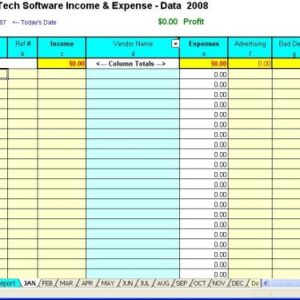 Profit Loss Report Spreadsheet