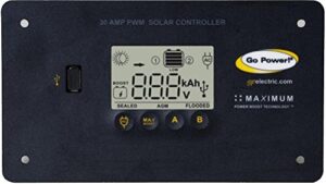 go power! gp-pwm-30-ul bluetooth 30 amp solar regulator