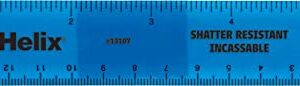 Helix Standard Ruler 6 Inch / 15cm, Assorted Colors (13107)