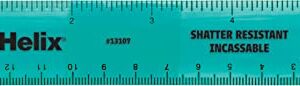 Helix Standard Ruler 6 Inch / 15cm, Assorted Colors (13107)