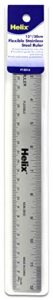 helix flexible stainless steel non skid ruler 12 inch / 30cm (13012)