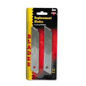 Cosco 091471 Snap Blade Utility Knife Replacement Blades, 10/Pack