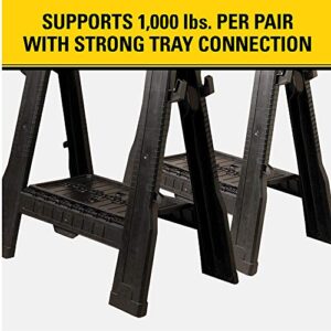 STANLEY Sawhorse, Folding, 2-Pack (060864R)