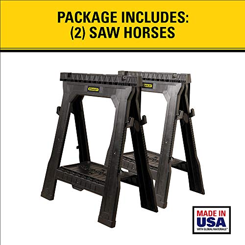 STANLEY Sawhorse, Folding, 2-Pack (060864R)