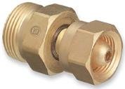 Western Enterprises 314 Brass Cylinder Adaptors, from CGA-200 "MC" Acetylene to CGA-520 "B" Tank