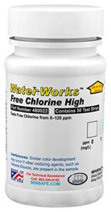 industrial test systems 480022 waterworks free chlorine hr test