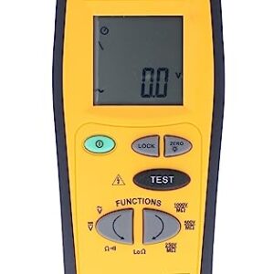 IDEAL INDUSTRIES INC. 61-795 Hand-held Insulation Tester, 250/500/1000V test voltages,Yellow, General Duty