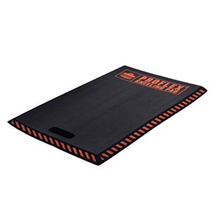 ergodyne proflex 385 kneeling pad, foam knee cushion, water resistant kneeling mat, 16" x 28" x 1",black,large