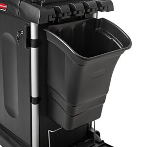 Rubbermaid Commercial Products Utility Cart Garbage Bin Accessory, 8-Gallons, 22-Inches, Heavy Duty Bussing Cart Trash Can Attachment with Top Handles