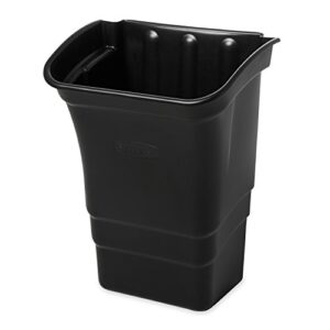 Rubbermaid Commercial Products Utility Cart Garbage Bin Accessory, 8-Gallons, 22-Inches, Heavy Duty Bussing Cart Trash Can Attachment with Top Handles