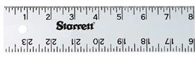 starrett straight edge aluminum rule - ideal for schools, shops, metal workers and wood workers - 96 inch length, 2 inch width, 125 inch thickness, 1/8 inch, 1/16 inch english - ase-96