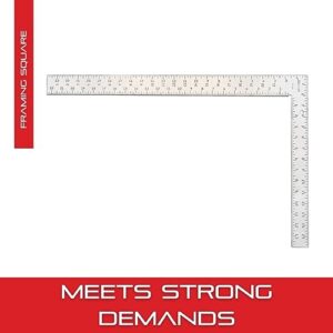 Starrett FS-24 Steel Professional Framing Square, 24 Inch x 16 Inch Length