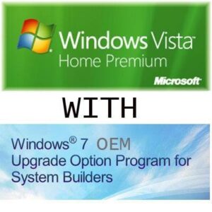 windows vista home prem sp1 32-bit for system builders - 1 pack - with free windows 7 upgrade coupon [old version]
