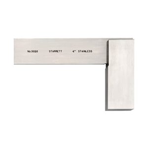 starrett toolmakers stainless steel square - 4 inches - 3020-4