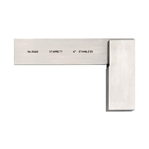 Starrett Toolmakers Stainless Steel Square - 4 inches - 3020-4
