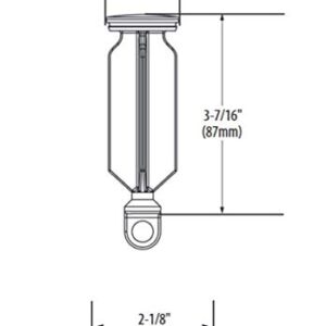 Moen 10709ORB Replacement Bathroom Sink Drain Plug and Seat, Oil Rubbed Bronze