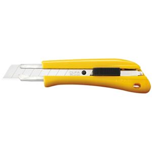 olfa 18mm heavy-duty utility knife (bn-al) - multi-purpose retractable precision knife w/ergonomic grip handle & snap-off blade, replacement blades: any olfa 18mm blade