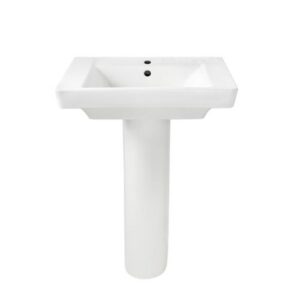 american standard 0641.100.020 boulevard pedestal lavatory combo, white