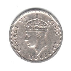 1947 southern rhodesia three pence british colonial coin km#16b