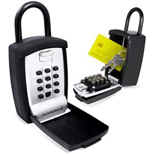 keyguard sl-500 punch button lockbox, black finish, shackle